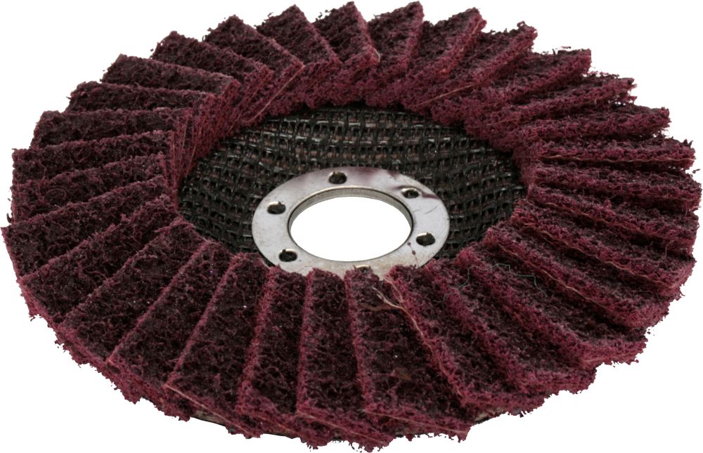 Круг лепестковый полировальный 125 х 22 мм, средний, войлочный, абразивный, ПРАКТИКА 