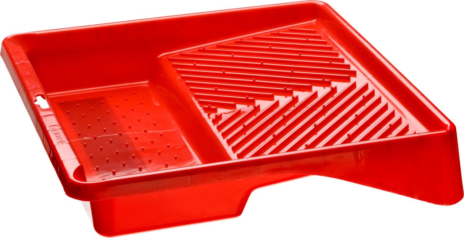 Ванночка малярная пластмассовая, для валиков до 270 мм, 360х360мм, 1,3л ЗУБР