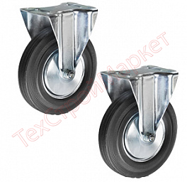 Колесо неповоротное резина TOR FC 80 200 мм