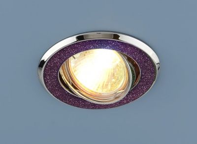 Точечный светильник Elektrostandard 611 MR16 MUС малиновый блеск/хром a032241    