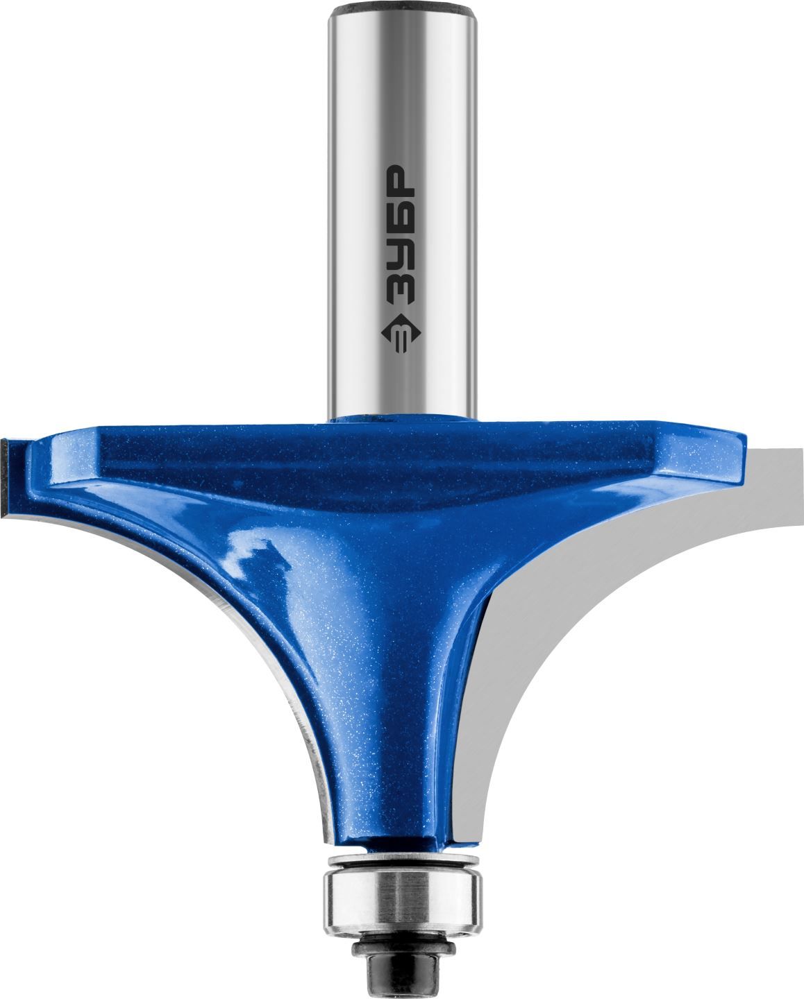 Фреза кромочная калевочная №1, D= 63,5мм, рабочая длина-32мм, радиус-25мм, хв.-12мм, d-12,7мм, ЗУБР Профессионал