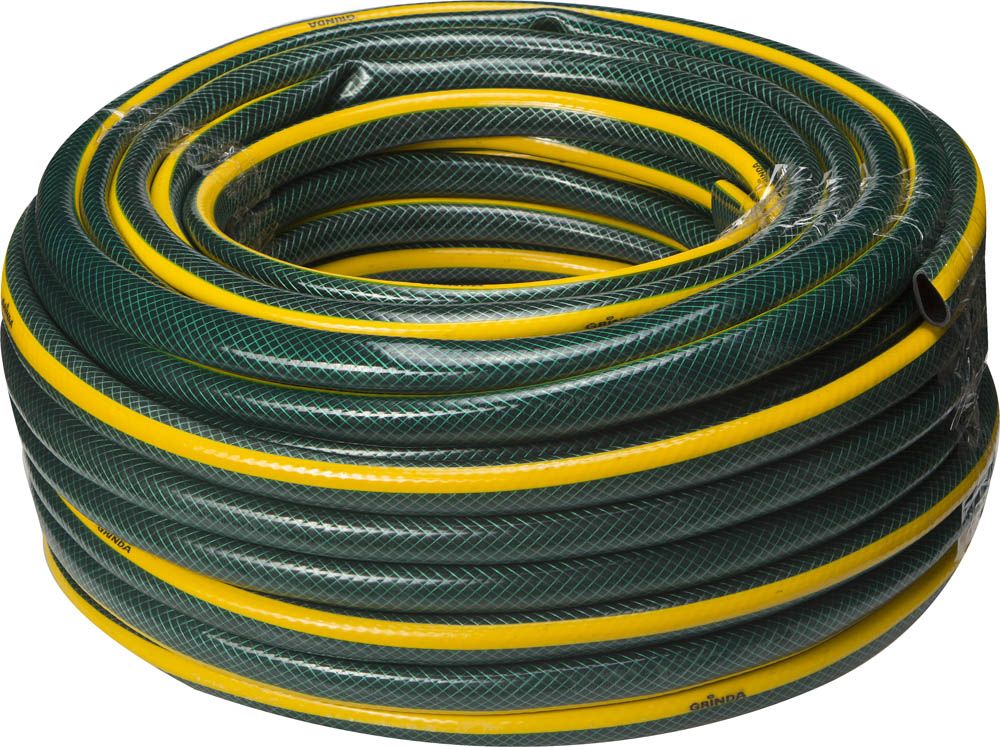 Шланг поливочный, армированный, 3-х слойный, 15 атм, 3/4"х50м  GRINDA "STANDARD"