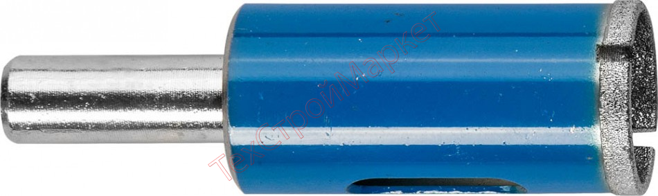 Сверло ЗУБР "ЭКСПЕРТ" алмазное трубчатое по стеклу, зерно 100, 18мм