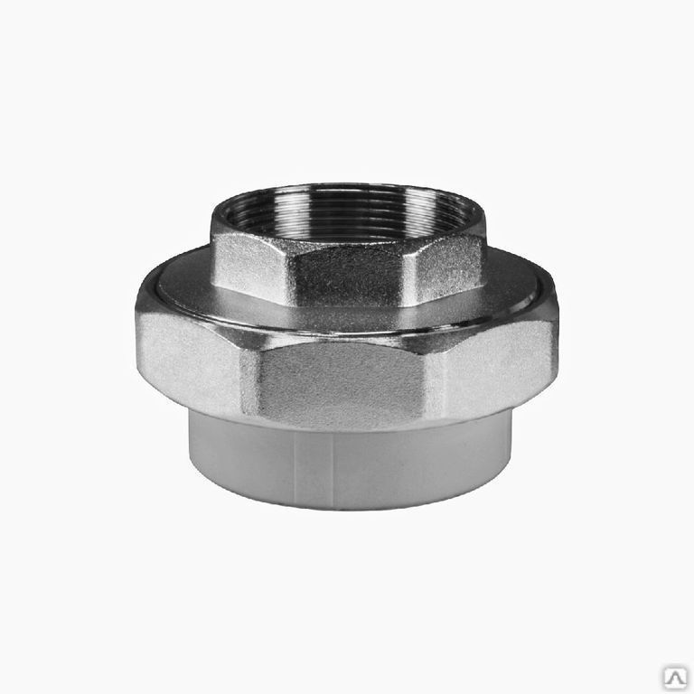 Муфта комб.разъём.(американка) с внутренней резьбой 32x1/2" (90/15) (Valfex) СЕРАЯ