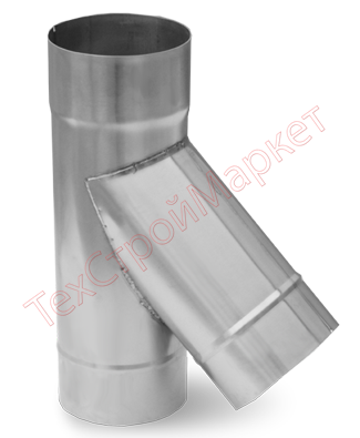 Тройник d-115/45гр (Нерж. ст.430/0,8мм) Дымоходофф (Дым)