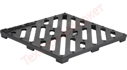 Решетка щелевая, чугун Gidrolica Point РВ 285*285*21мм, кл. С250