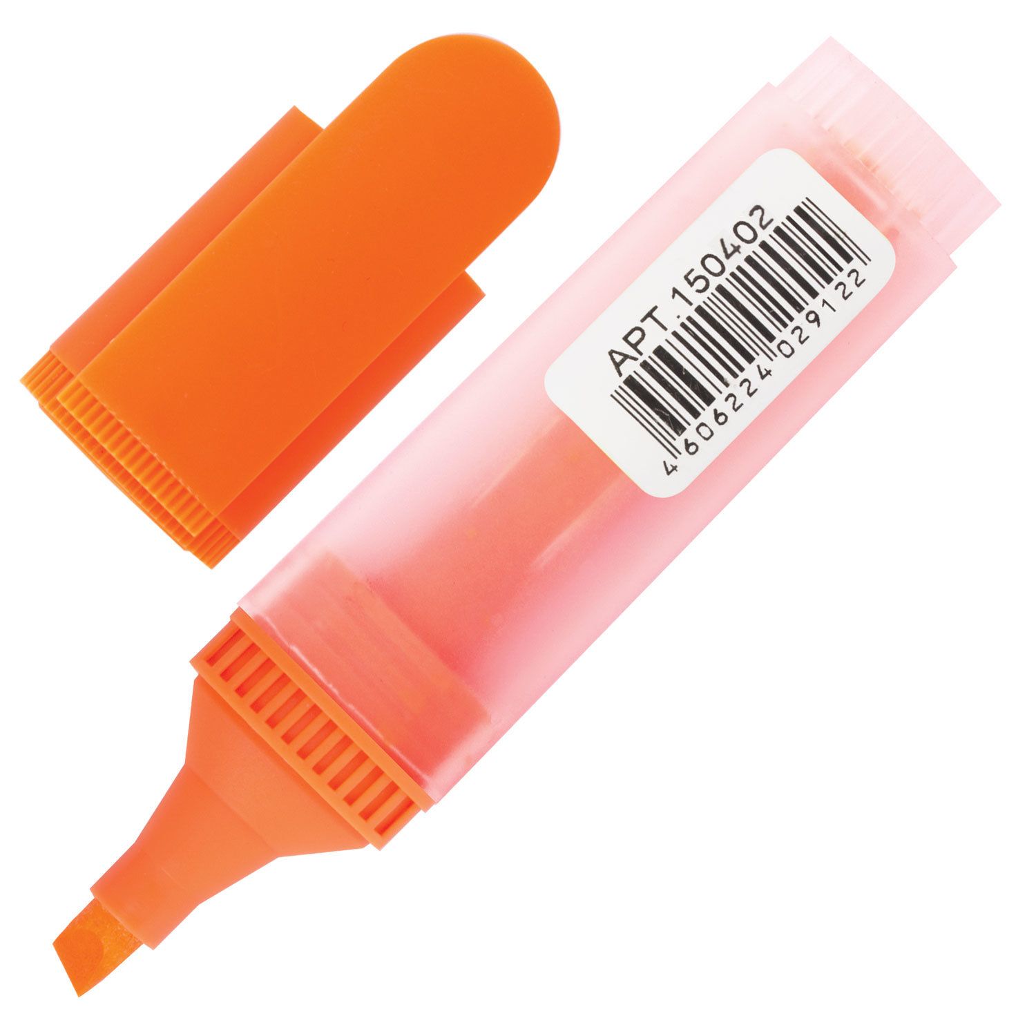 Текстовыделитель BRAUBERG "FLUO", ОРАНЖЕВЫЙ, линия 1-5 мм, 150402