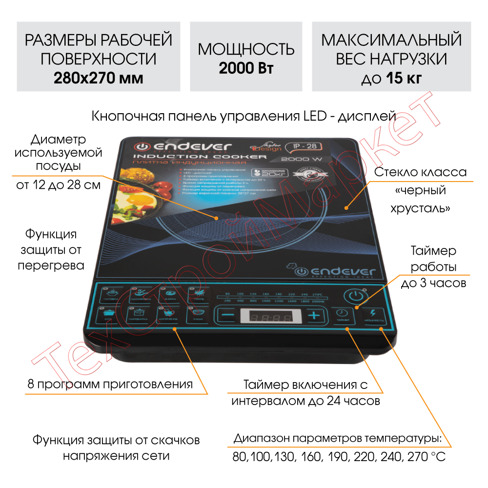 Индукционная плита ENDEVER Skyline IP-28