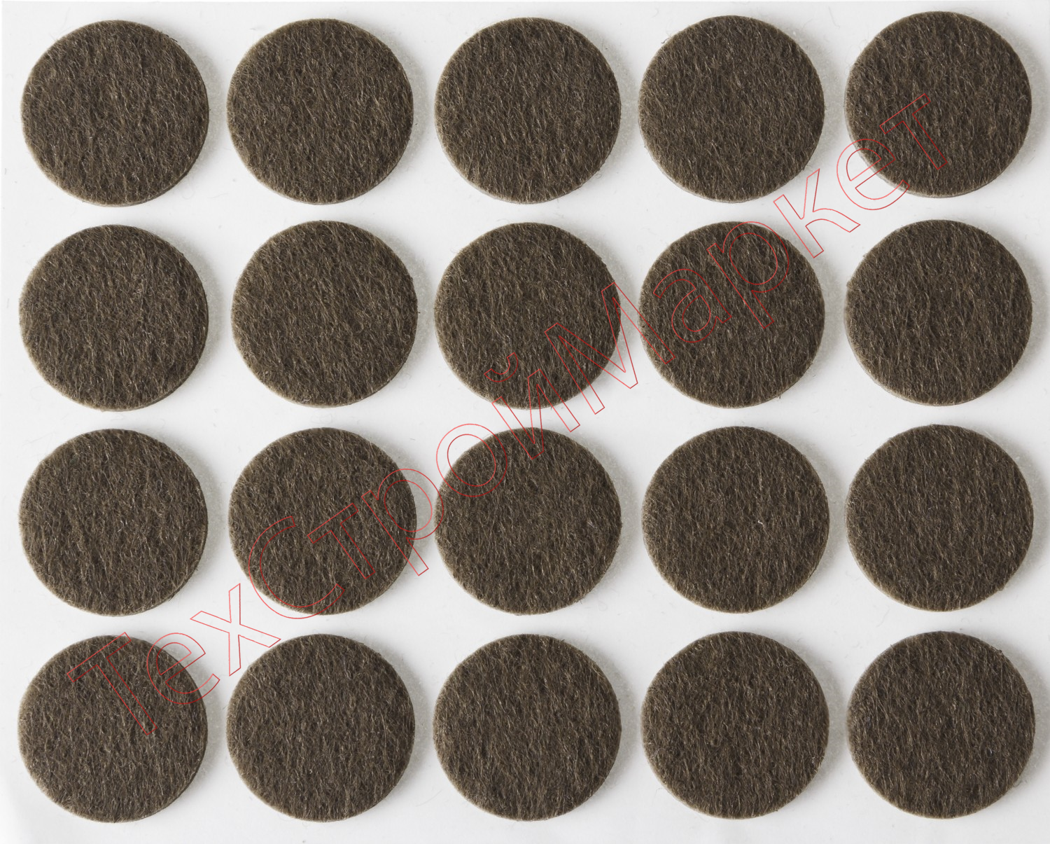 Накладки STAYER "COMFORT" на мебельные ножки, самоклеящиеся, фетровые, коричневые, круглые - диаметр 16 мм, 20 шт