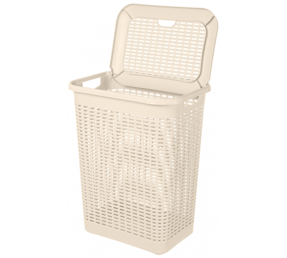 Корзина для белья 30л (бежевый)