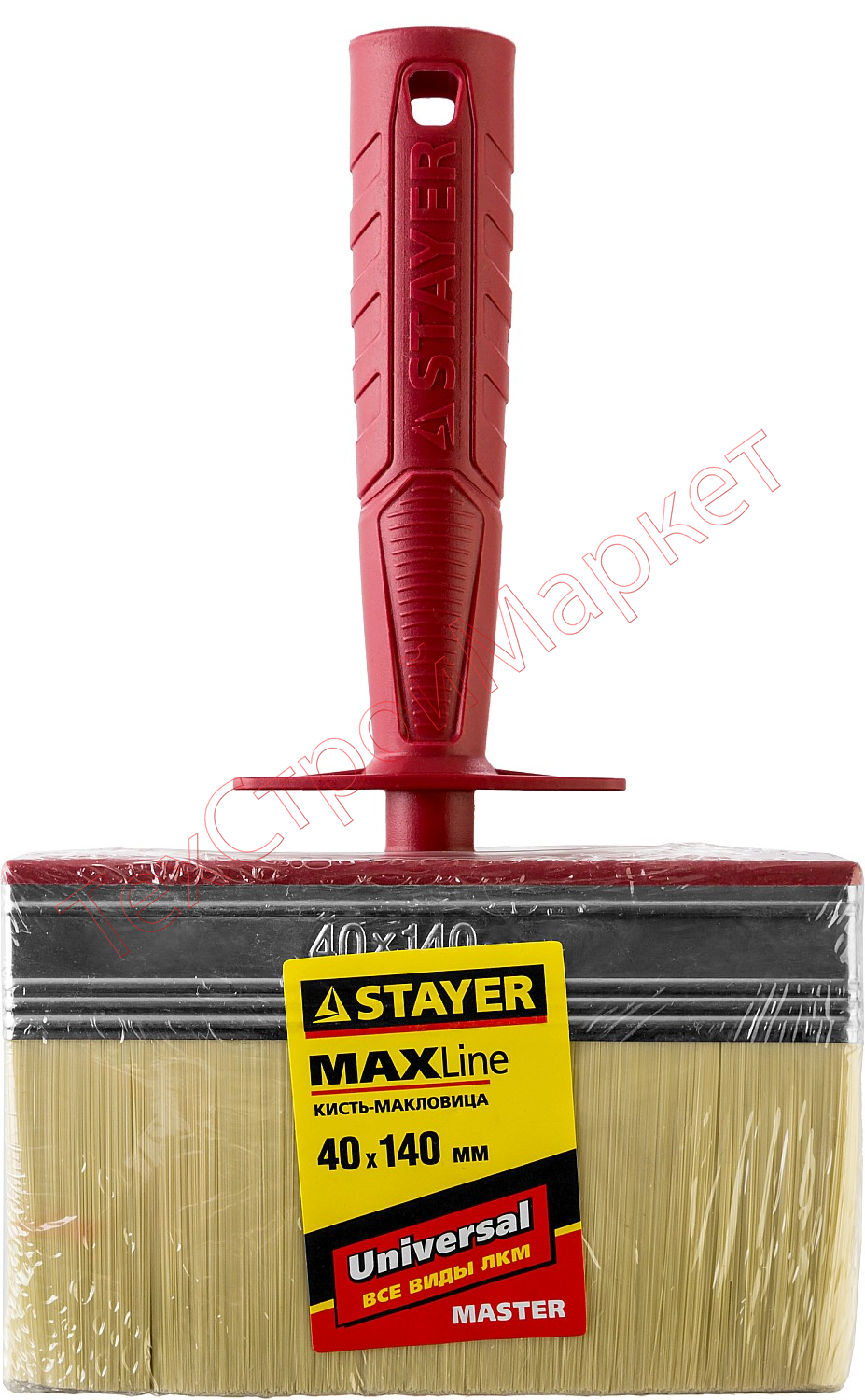 Макловица STAYER "MASTER" UNIVERSAL, светлая щетина, пластмассовый корпус, 4х14см