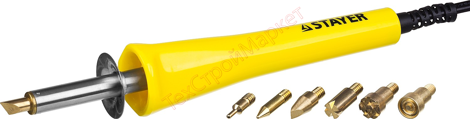 Прибор для выжигания с набором насадок, 7шт STAYER "MASTER" 