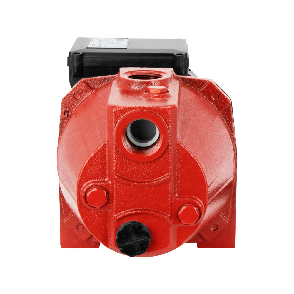 Насос поверхностный центробежный, 750 Вт, напор 45 м, произв. 55 л/мин, макс. глуб. всасывания 8 м, Крыльчатка из РРО JEMIX