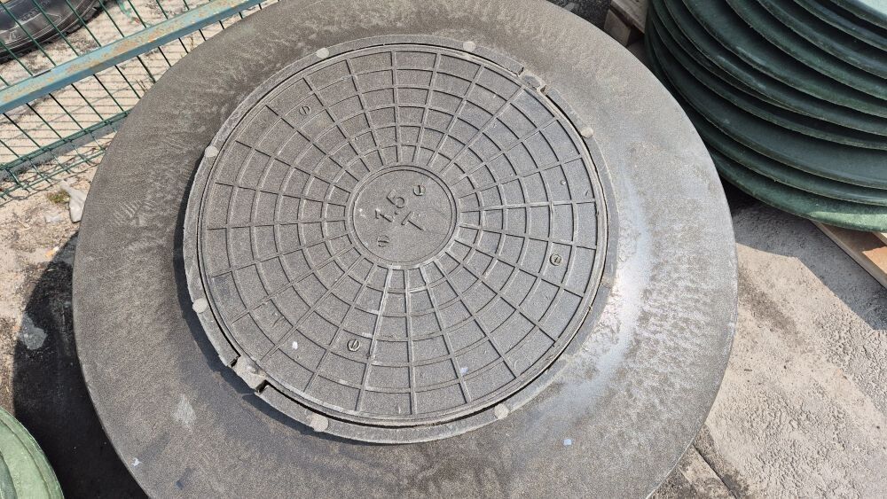 Конус полимерпесчаный с люком тип КПл10 Черный до 1,5 т