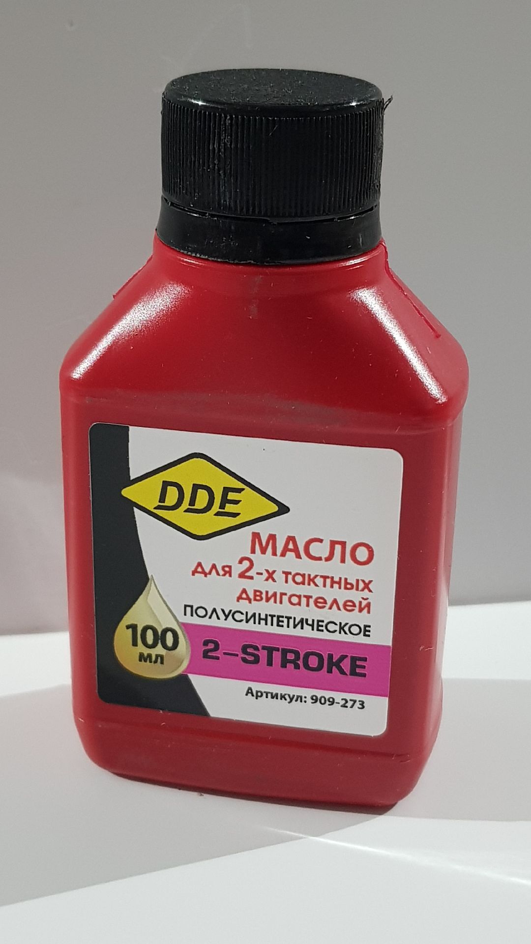 Масло 2-тактное полусинтетическое, 0,1 л, красное, стандарт API TС DDE 