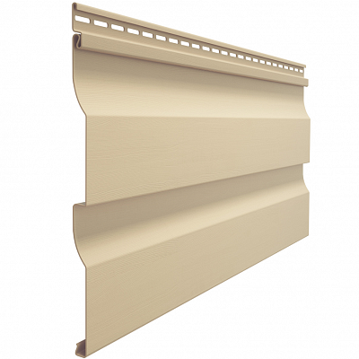 Сайдинг DOCKE D4,5D PREMIUM Крем-Брюле 3660 (корабельный брус)