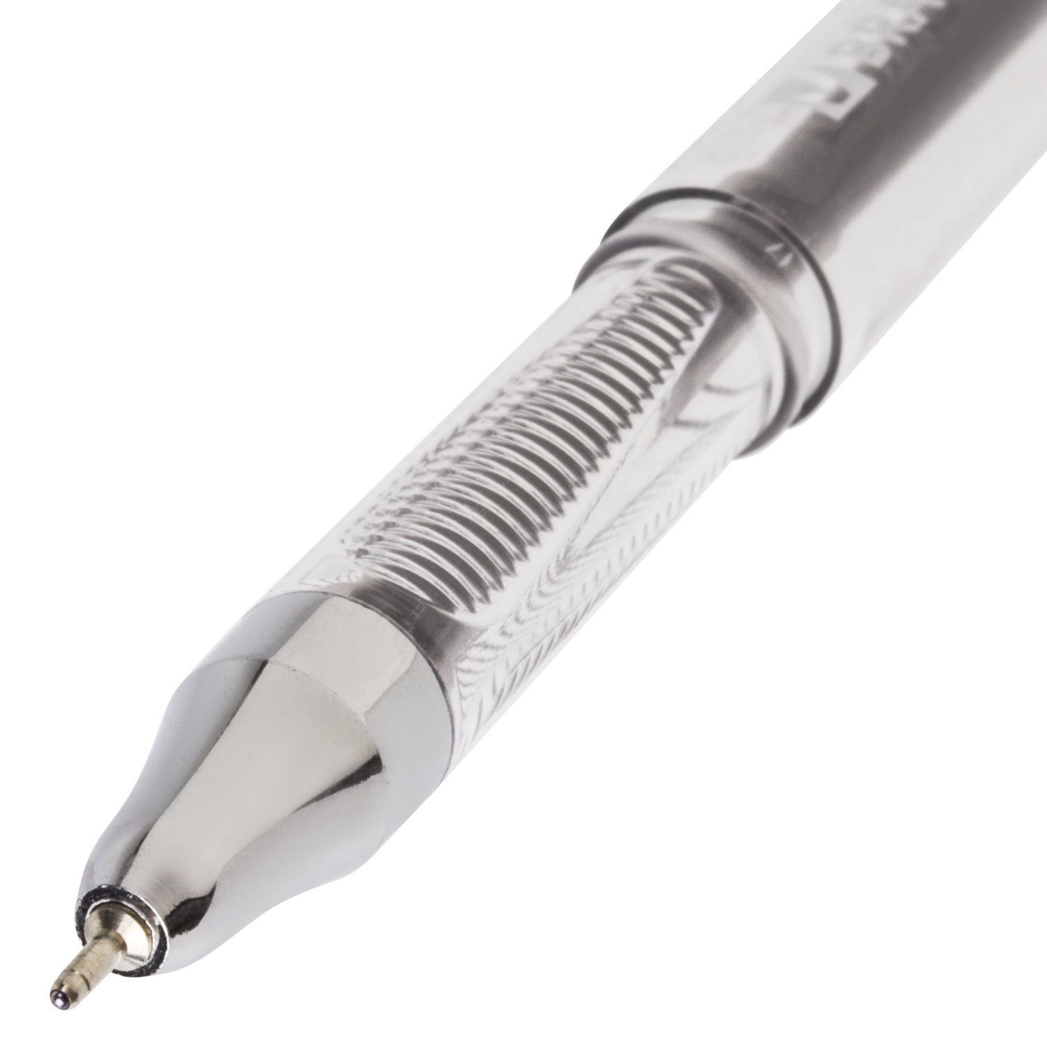 Ручка шариковая масляная BRAUBERG "Smooth Write", СИНЯЯ, корпус прозрачный, узел 0,7 мм, линия письма 0,35 мм, 142682
