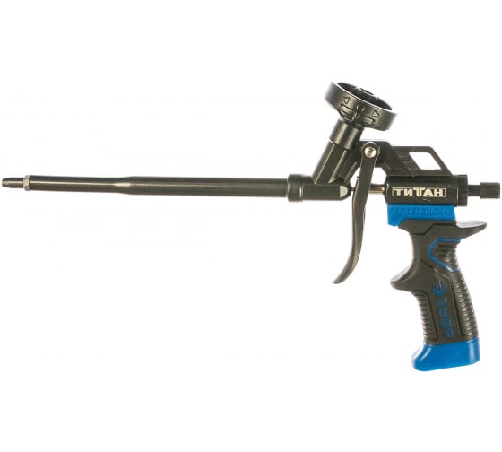 Пистолет для монтажной пены "ТИТАН", металлический корпус, тефлоновое покрытие, ЗУБР