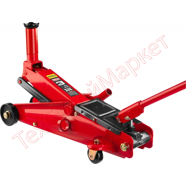 Домкрат гидравлический подкатной " RED FORCE" для внедорожников 3т, 155-455мм, STAYER 43157-3