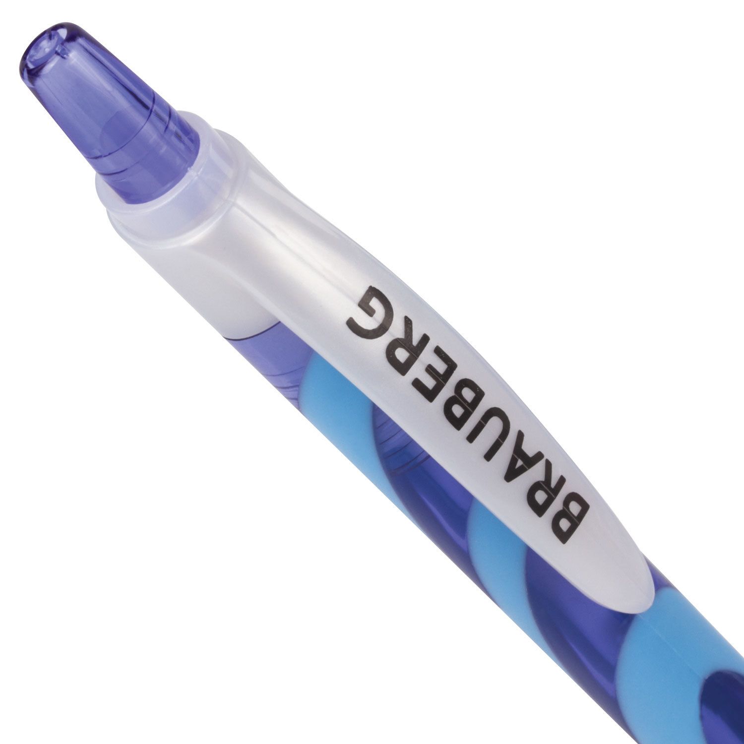 Ручка шариковая автоматическая BRAUBERG "Tigra", СИНЯЯ, корпус ассорти, узел 0,7 мм, линия письма 0,35 мм, 141173