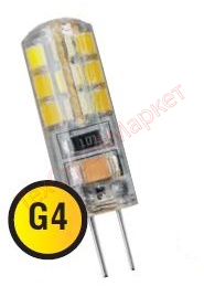Светодиодная лампа Navigator NLL-S-G4-2.5-230-3K в силиконе 71 347 19222