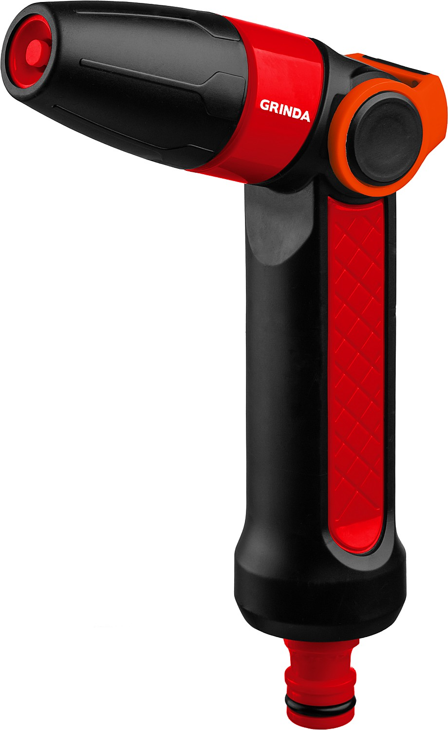 Пистолет поливочный двухкомпонентный с регулятором напора N-R, плавная регулировка, GRINDA