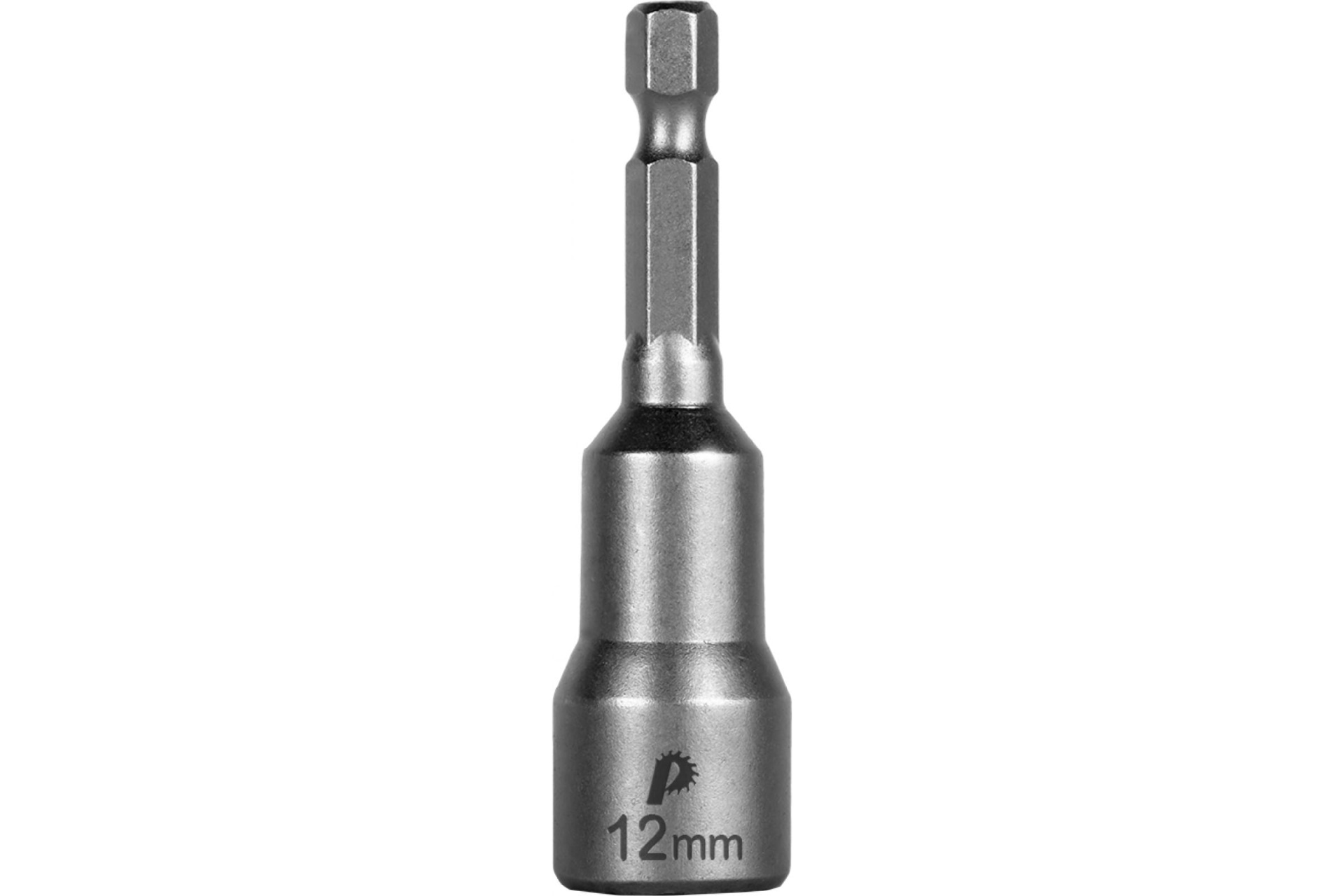 Головка торцевая "Профи" магнитная 12*65 мм с хвостовиком HEX 1/4" (1шт) ПРАКТИКА