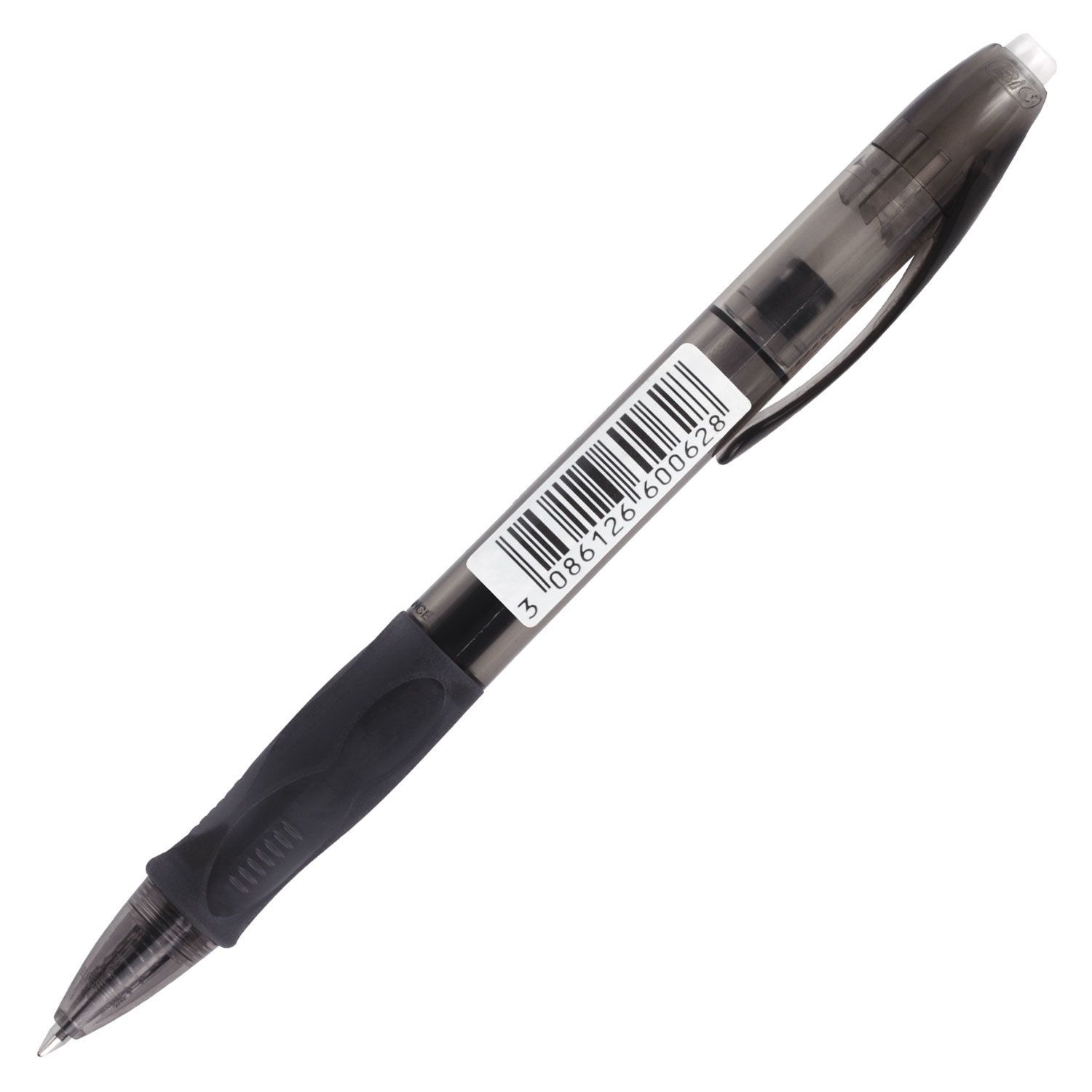 Ручка гелевая автоматическая с грипом BIC "Gelocity Original", ЧЕРНАЯ, узел 0,7 мм, линия письма 0,35 мм, 829157