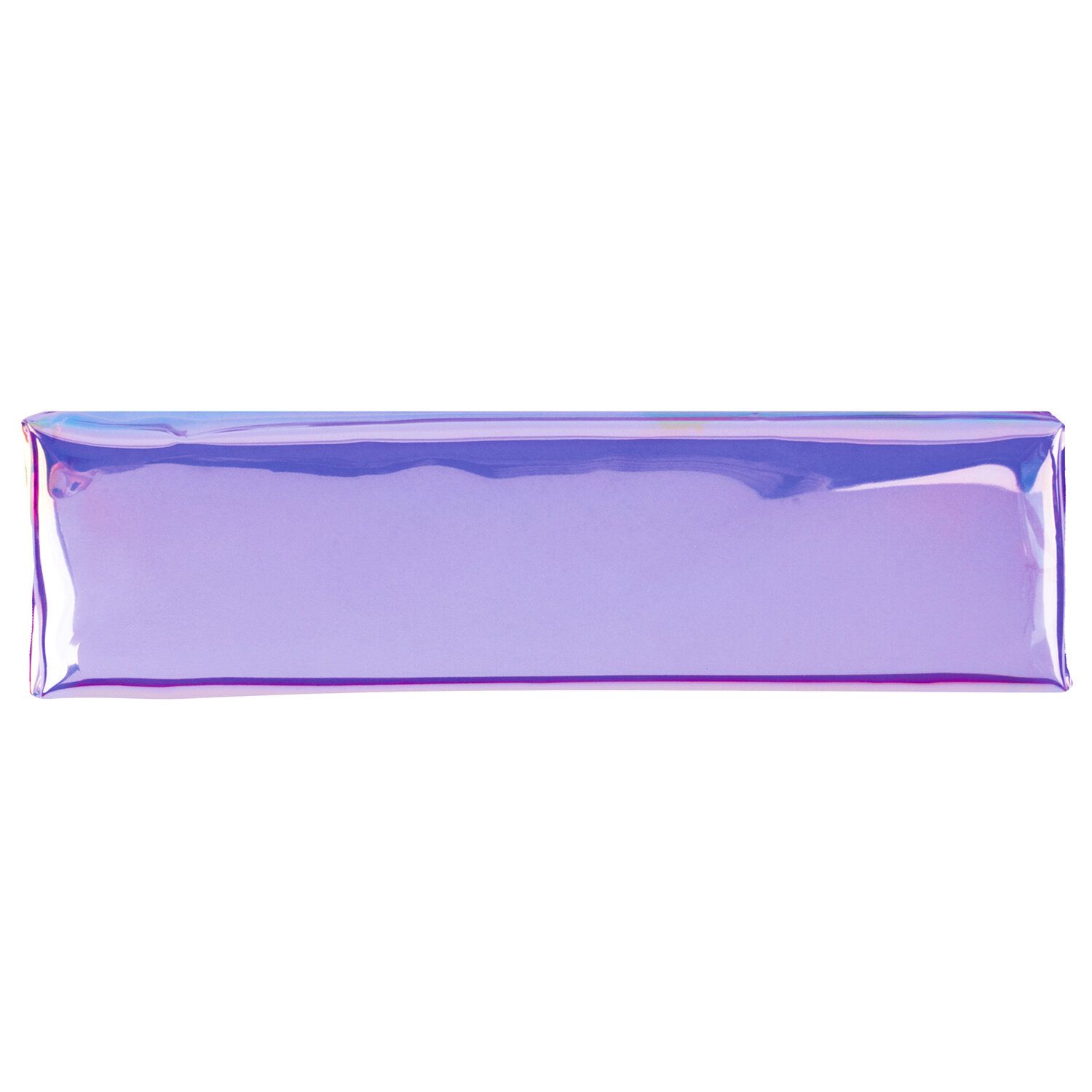 Пенал-косметичка ЮНЛАНДИЯ, мягкий, полупрозрачный, "Glossy", фиолетовый, 20х5х6 см, 228985