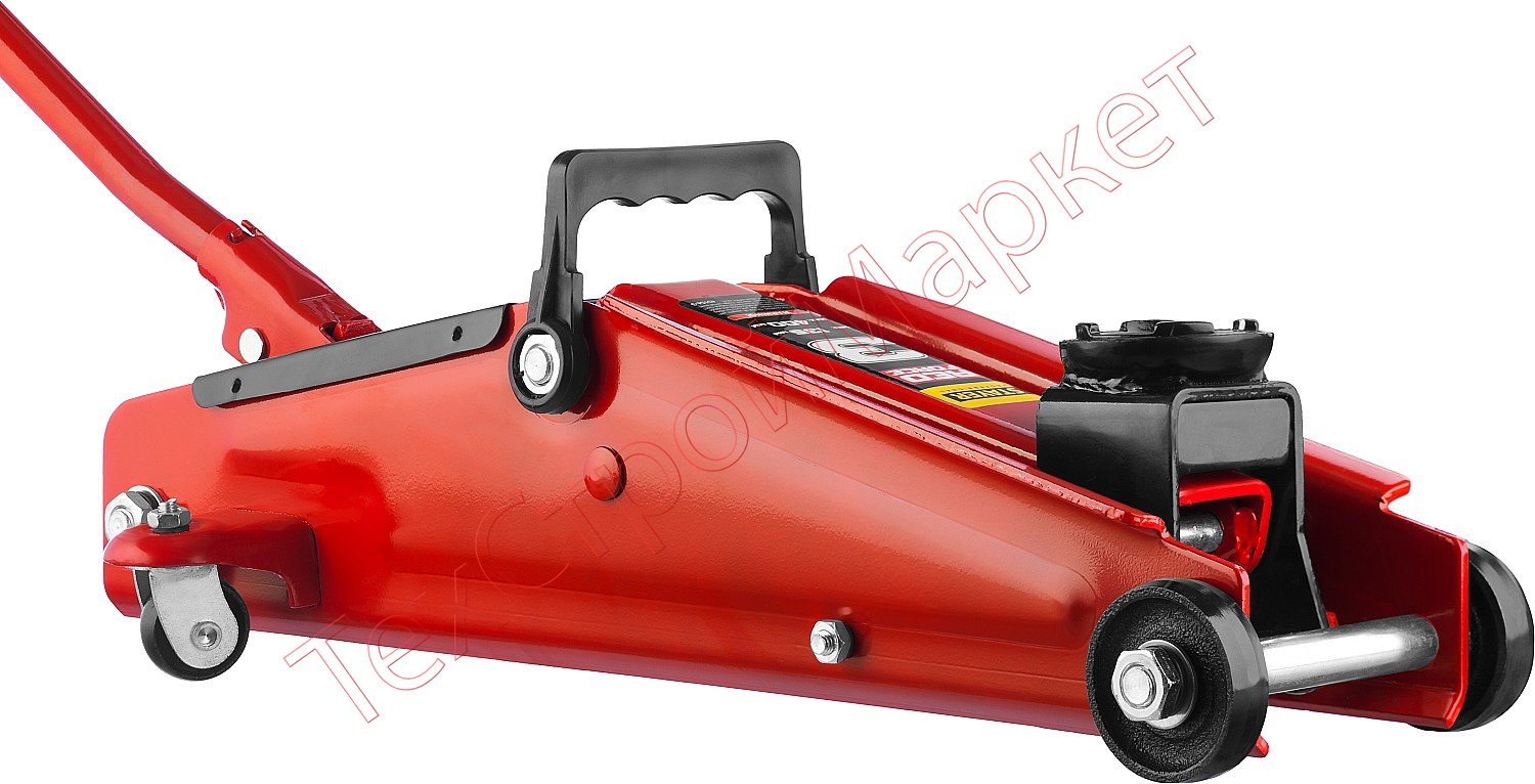 Домкрат гидравлический подкатной "RED FORCE", 3т, 135-400мм, STAYER 43154-3