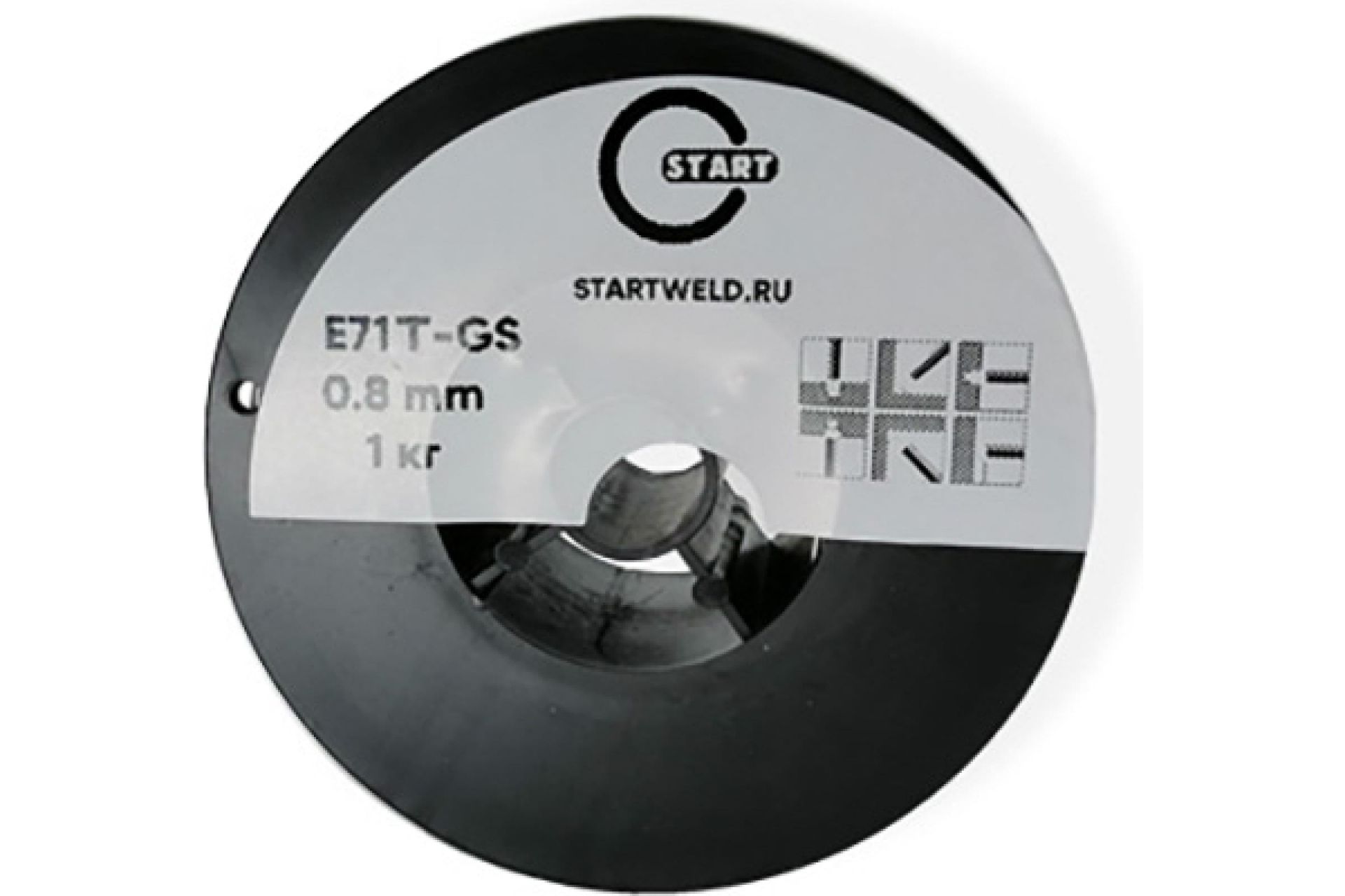 Проволока сварочная порошковая E71T-GS д.0,8 (1 кг) START STE7108