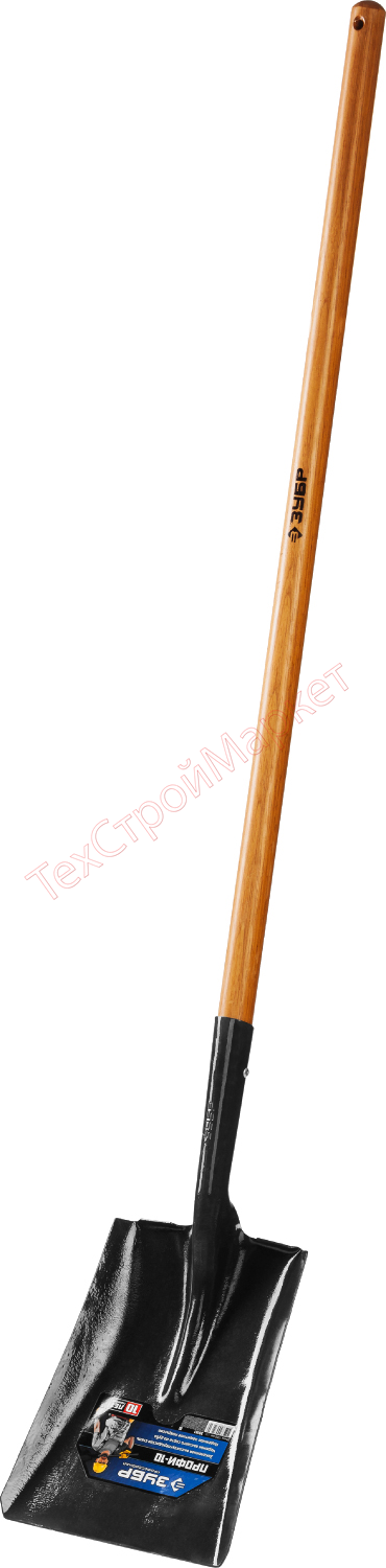 Лопата "Профи-10" совковая, деревянный черенок, ЗУБР Профессионал