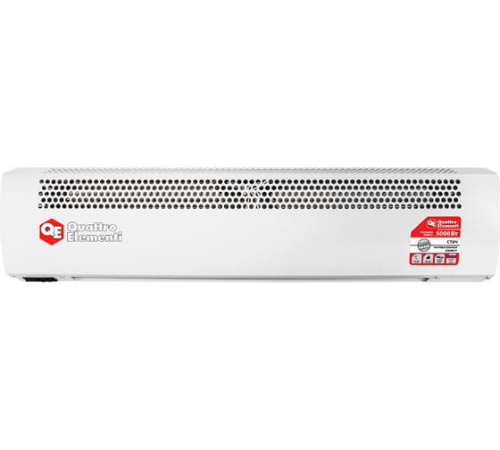 Тепловая завеса электрическая QUATTRO ELEMENTI QE-5000TVZ (2,5/5,0 кВт, 400 м.куб/ч, 220 В, 50 Гц)