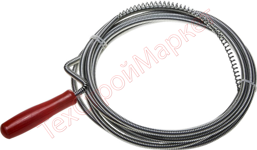 Трос  сантехнический длина 3м, диаметр 6 мм ЗУБР "МАСТЕР"