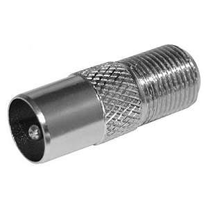 Штекер (переходник) гнездо F-штекер TV ( F 911 под разъём F 59 ) TV10 (1 шт.)