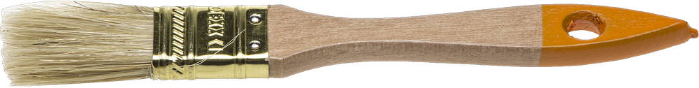 Кисть флейцевая , деревянная ручка, натуральная щетина, индивидуальная упаковка, 25мм DEXX "ПРАКТИК"