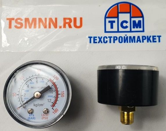 Манометр для компрессоров D40 КМ-1500/24, КМ-1800/50, КМ-2200/60 Brait