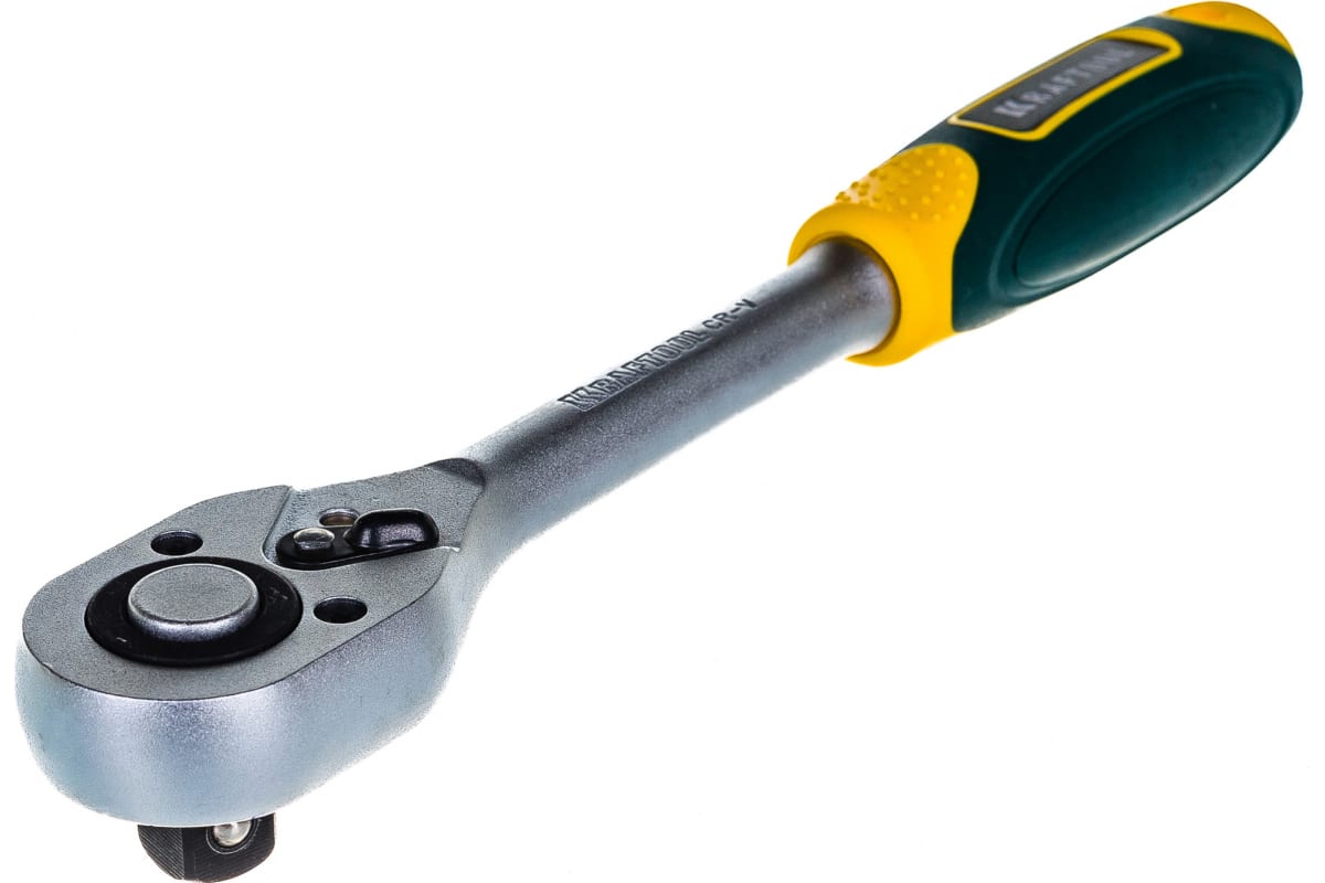 Трещотка для торцовых головок, Сr-V сталь, 72 зубца, 1/2" KRAFTOOL "EXPERT"