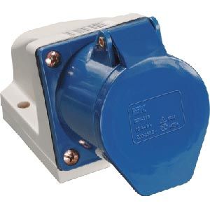 Розетка 123 стационарная трехфазная 2Р+РЕ 32А 220B IP44 IEK PSR11-032-3