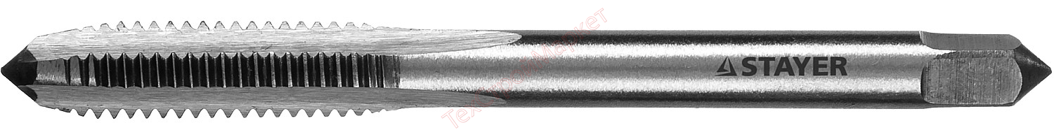 Метчик STAYER "MASTER" одинарный, для сквозных отверстий, сталь 9ХС, М6х1,0