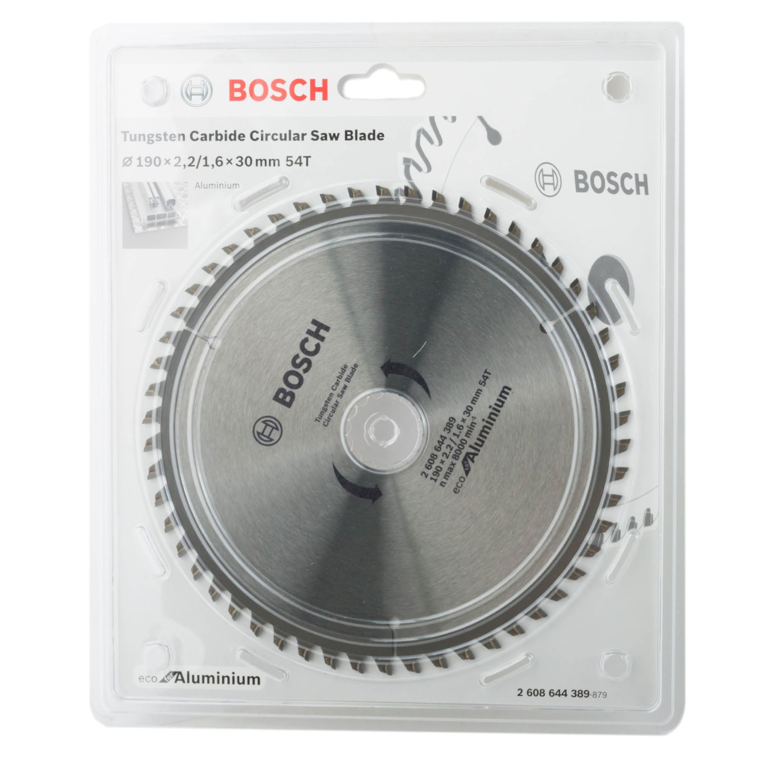 Диск пильный Bosch твердосплавный 190х30х 54 ECO (389)