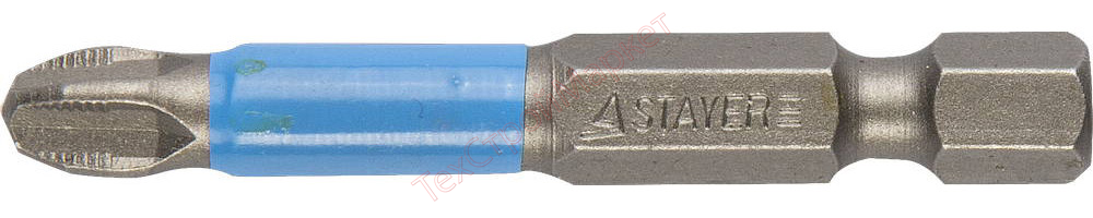 Биты STAYER "PROFI", хвостовик E 1/4", PH №3, 50мм, 2 шт