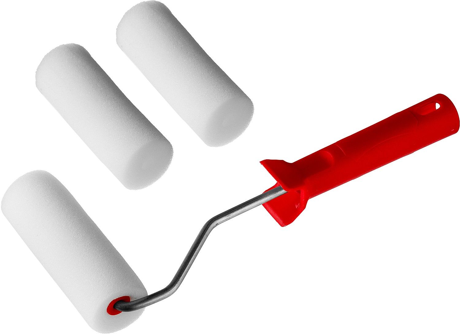 Валик ПОРОЛОН в наборе: 3 шубки + ручка, 100 мм, d=40 мм, MIRAX