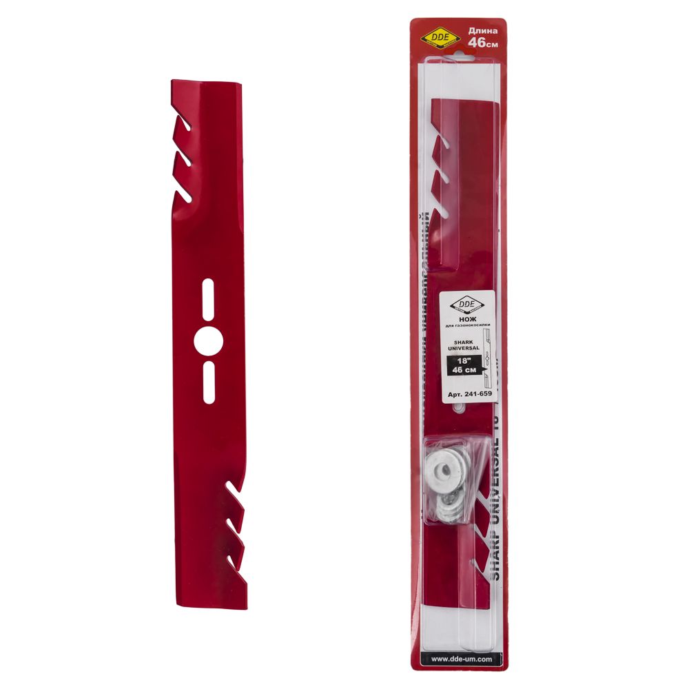 Нож для газонокосилки UNIVERSAL DDE SHARK 18/46 см