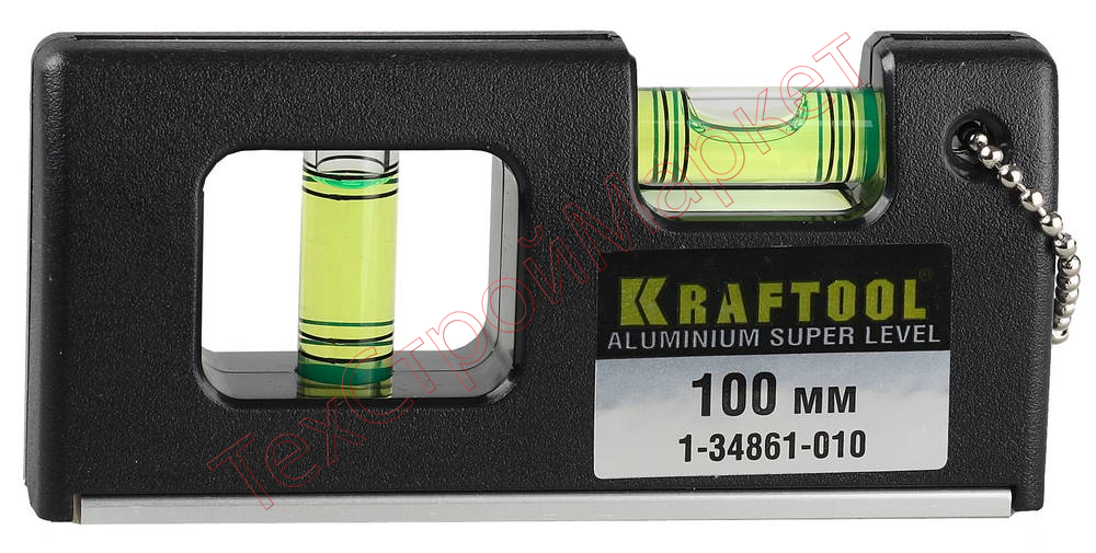 Уровень KRAFTOOL "PRO" "МИНИ" с магнитом, 2 ампулы, 100мм