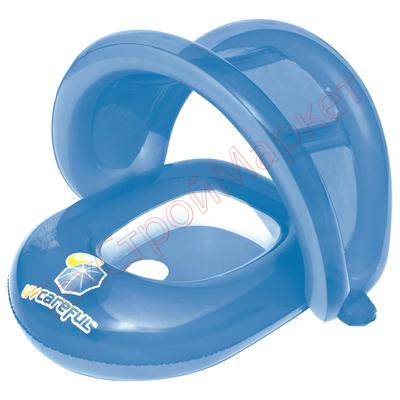 Круг для плавания с сиденьем и тентом Bestway 80 х 85 см, от 1-2 лет, цвета микс