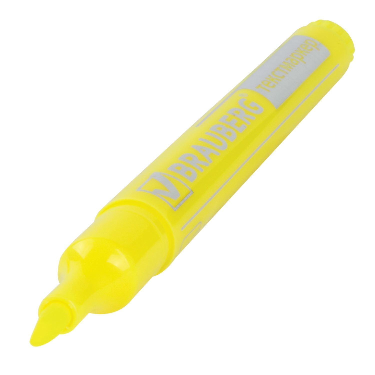 Текстовыделитель BRAUBERG "Energy", ЖЕЛТЫЙ, линия 1-3 мм, 150482