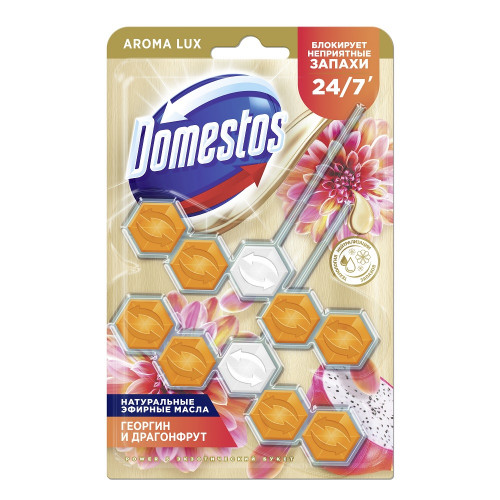 Подвеска для Унитаза Domestos Георгин и Драгонфрут 2*50г