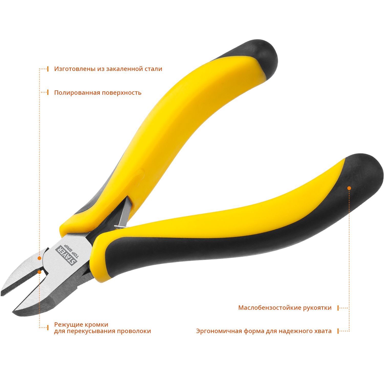 Бокорезы TopGrip, STAYER 2218-5, 120мм