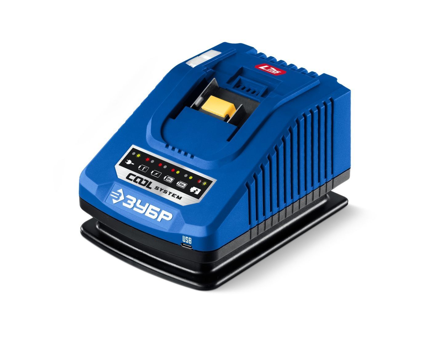 Устройство зарядное для LMS АКБ, Turbo CHARGE, 20 В, 1 порт, 1 х 6 А, ЗУБР ПРОФЕССИОНАЛ 